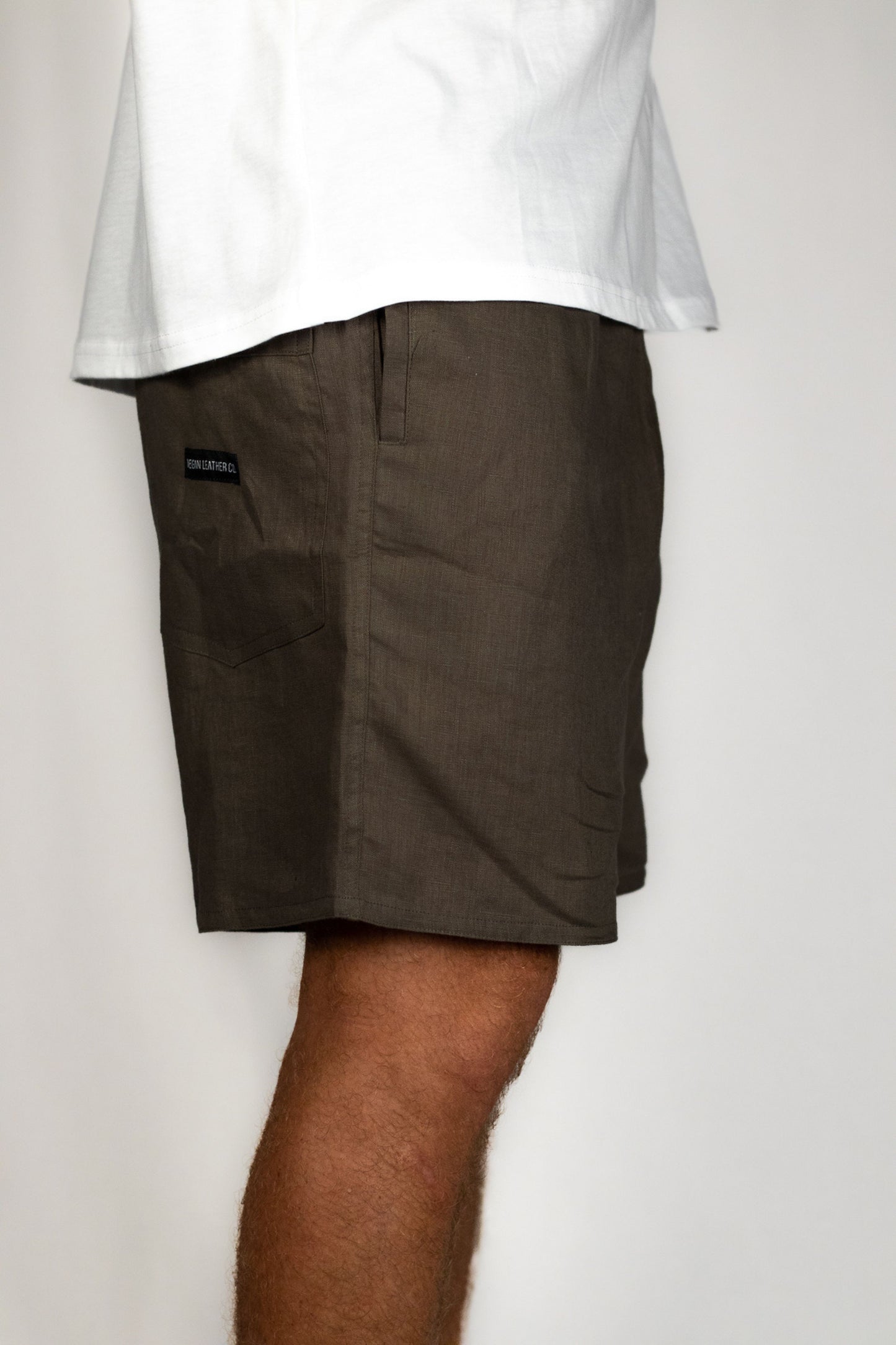 Linen Shorts | Military