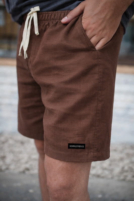 Linen Shorts | Espresso