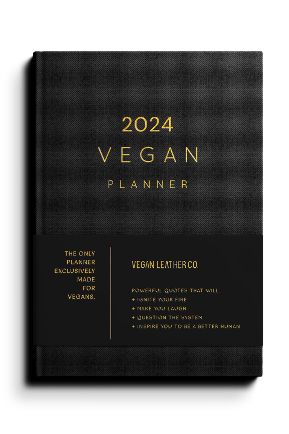 Agenda 2024, Calendrier Académique 5.4 « X 8.3 », Agenda Quotidien Et  Mensuel Avec Porte-Stylo, Couverture Rigide En Cuir Végétalien