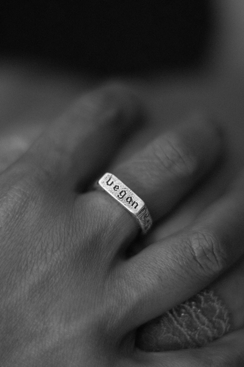 Vegan | Silver Ring