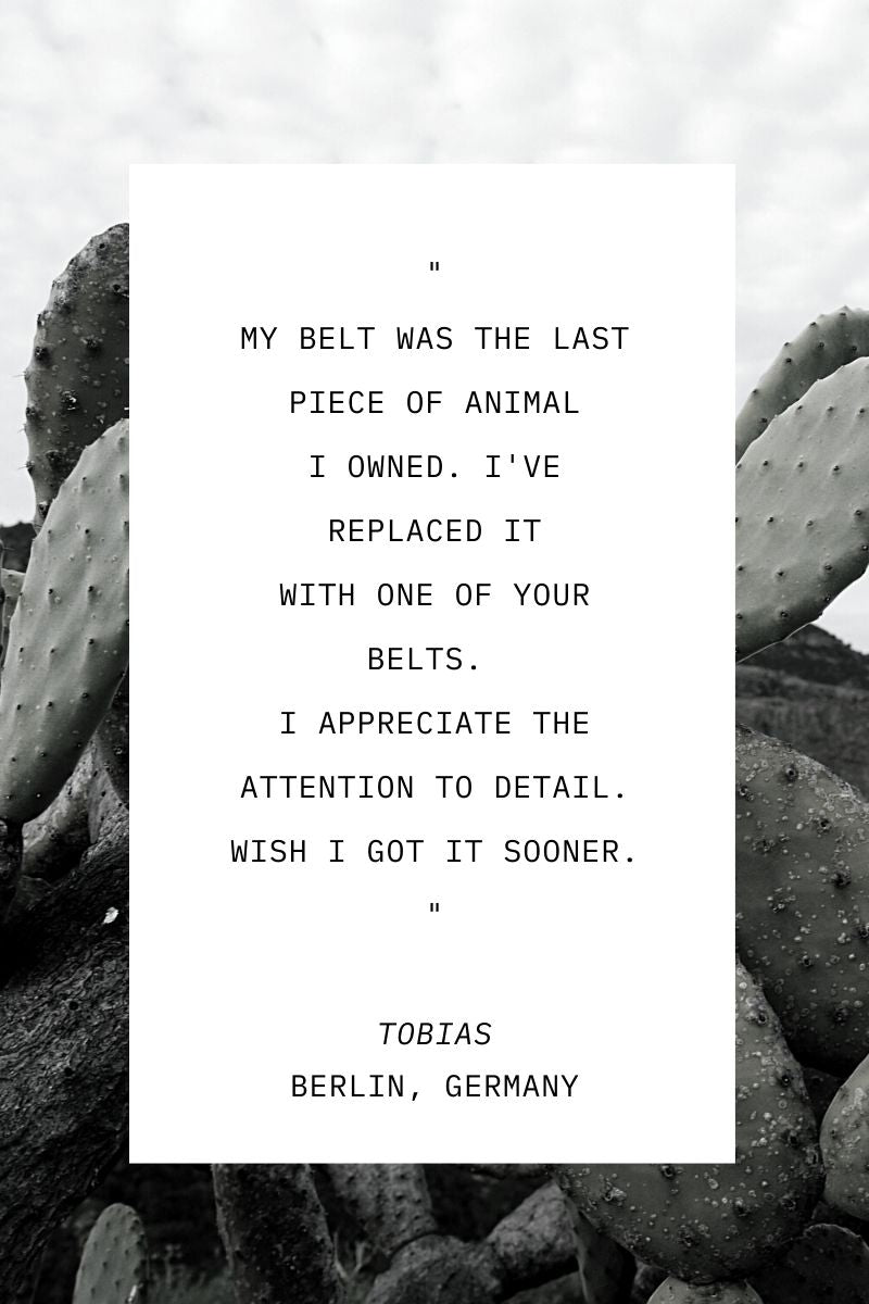 Cactus Leather Belt customer review