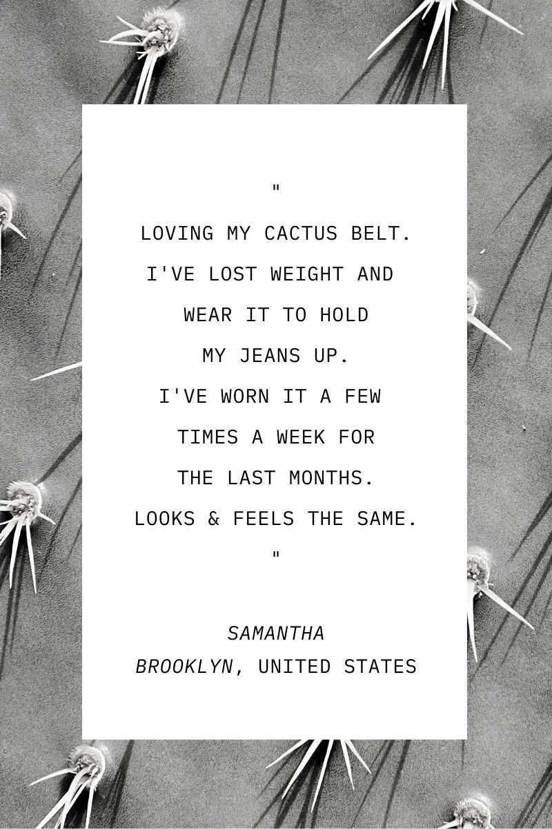 Cactus Leather Belt customer review