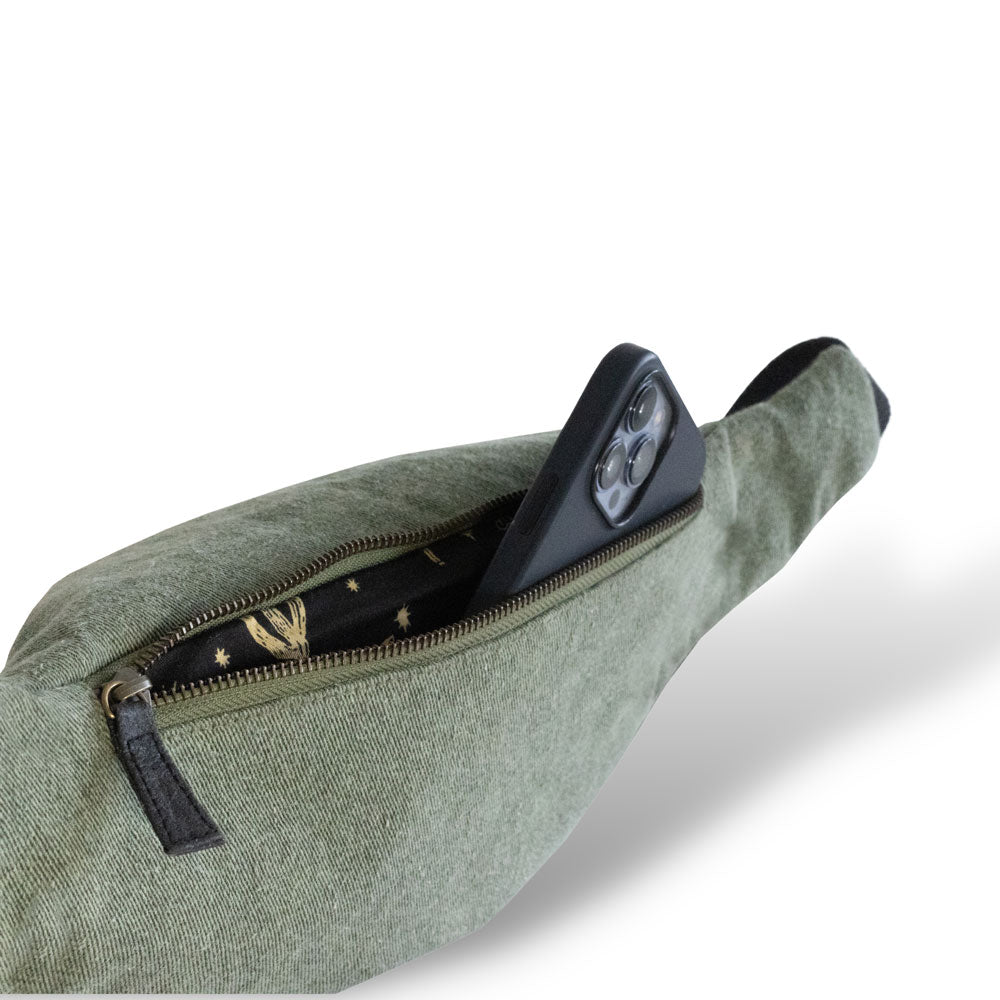 Body Bag | | Piñatex Pineapple Leather Forrest