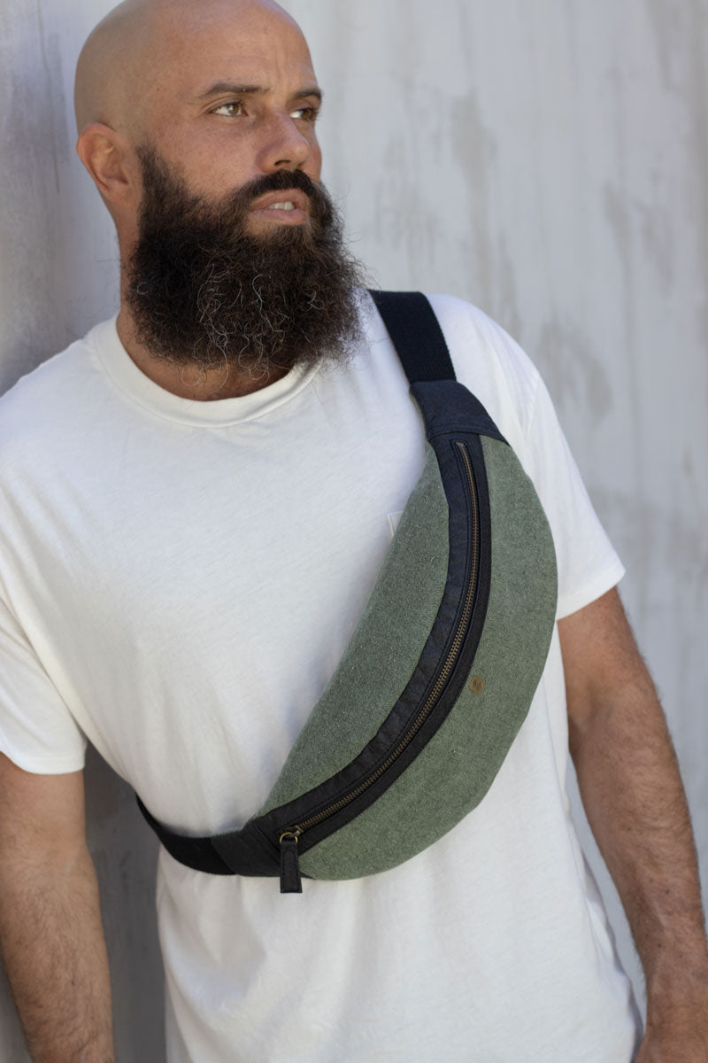 Vegan Mens shoulder bag