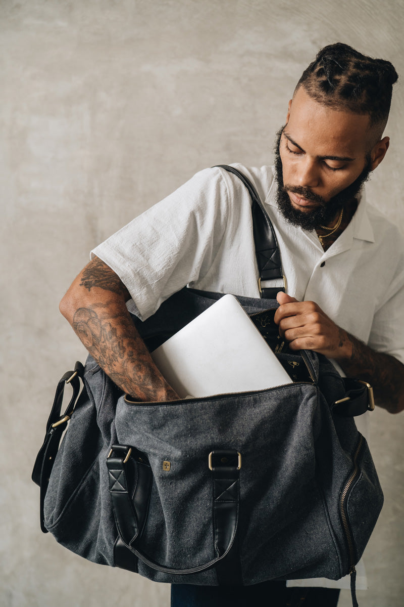 Weekender | Cactus Leather + Canvas Vintage Night