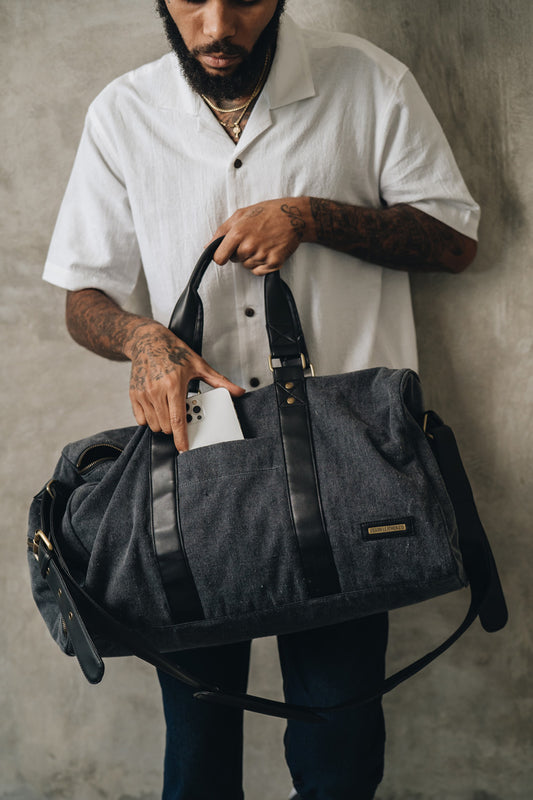 Weekender | Cactus Leather + Canvas Vintage Night