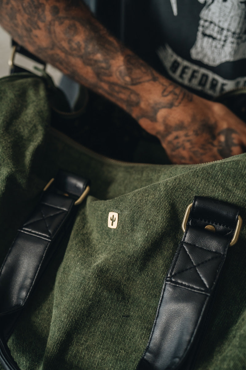 Weekender | Cactus Leather + Canvas Forrest