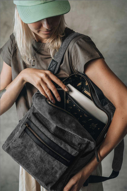 Rebel | Cactus Leather + Canvas Vintage Night