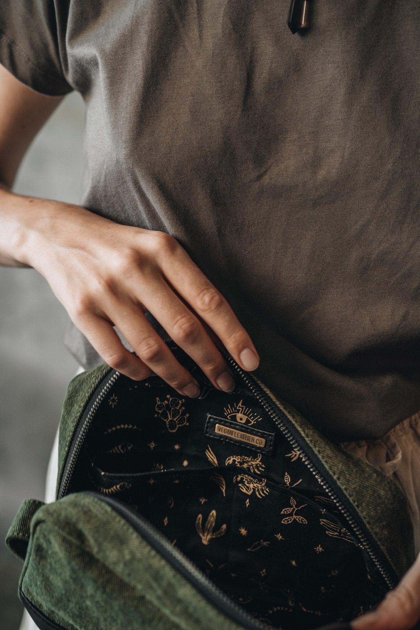 Explorer | Cactus Leather + Canvas Forrest