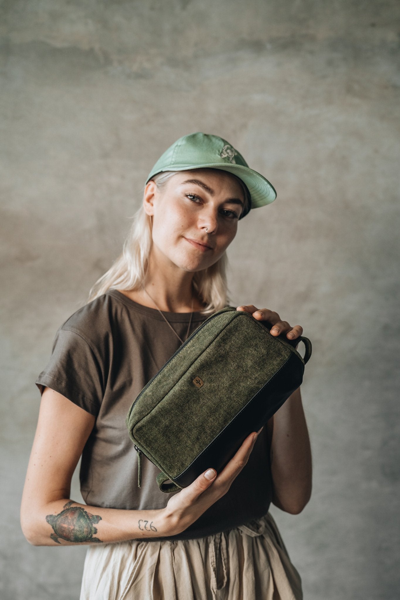 Explorer | Cactus Leather + Canvas Forrest