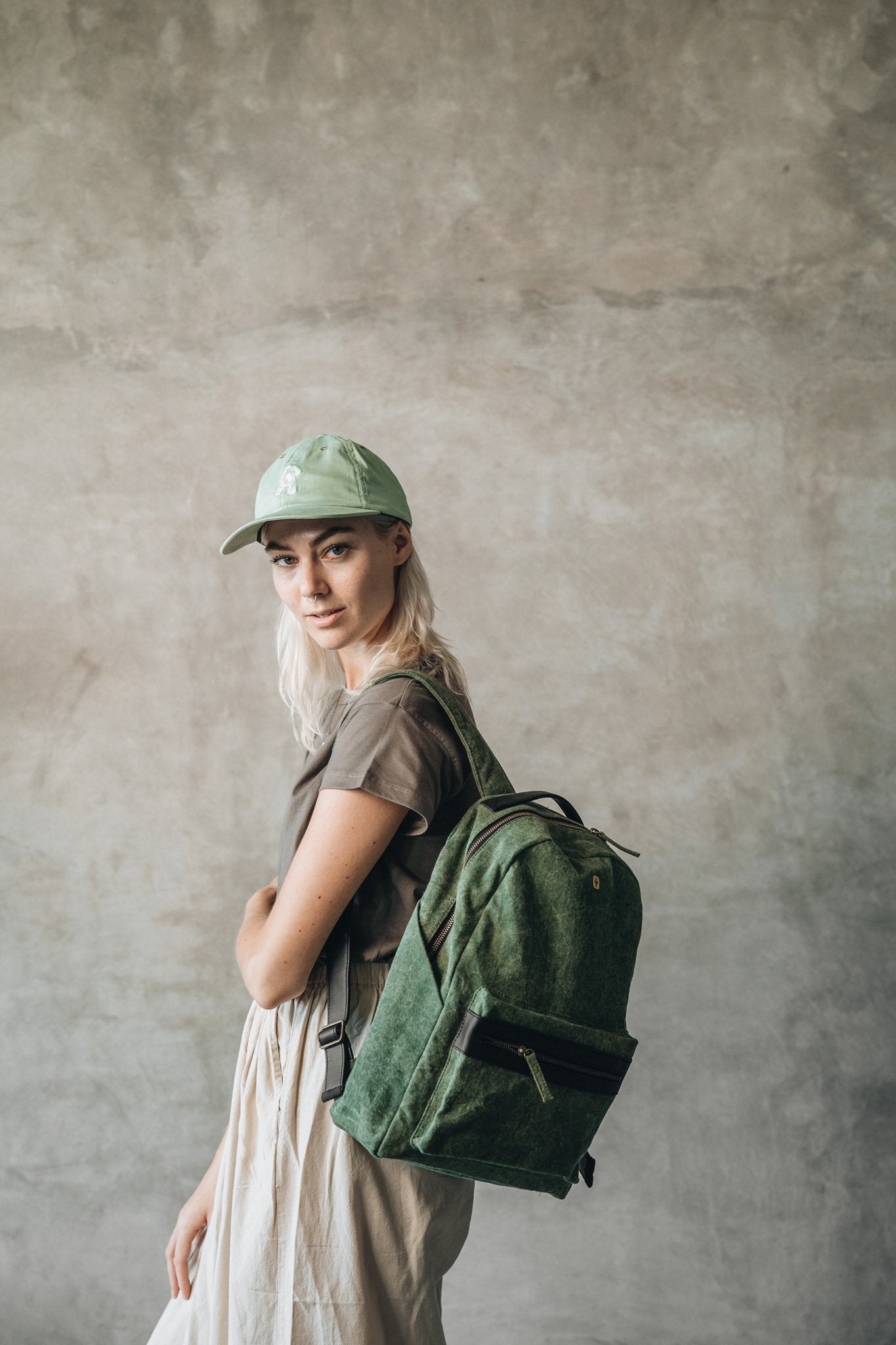 Rebel | Cactus Leather + Canvas Forrest