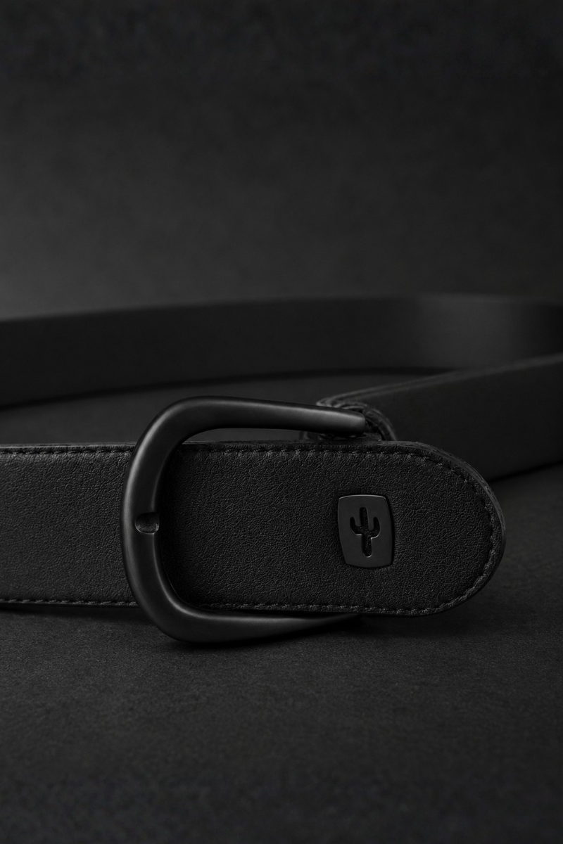 Classic Womens Belt | Cactus Leather Noir