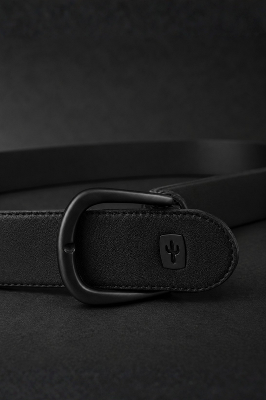 Classic Womens Belt | Cactus Leather Noir