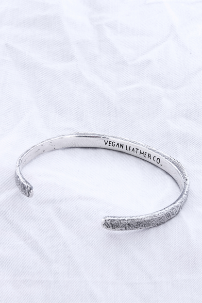 Animal Lovers Don't Eat Animals | Silver Cuff