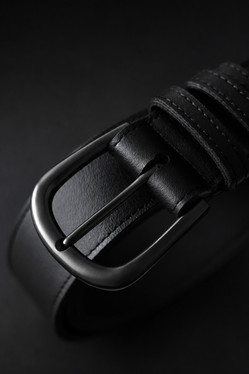 Classic Mens Belt | Cactus Leather Noir