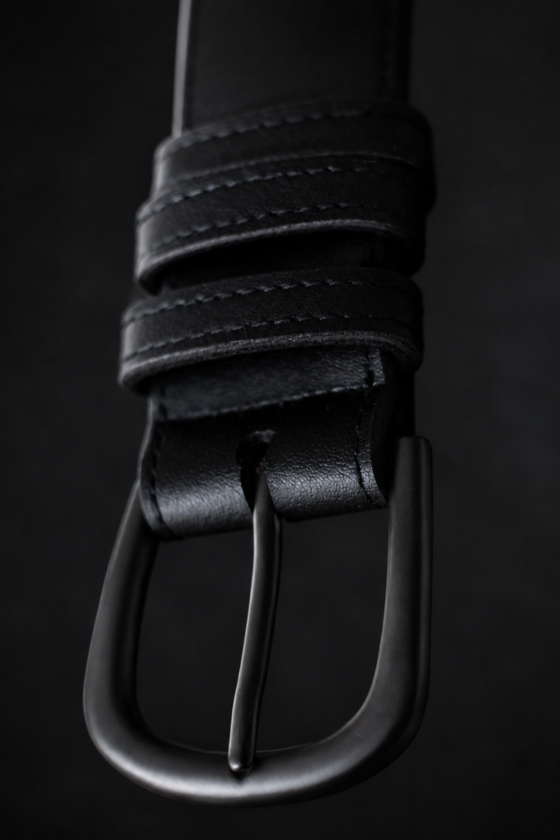 Classic Mens Belt | Cactus Leather Noir