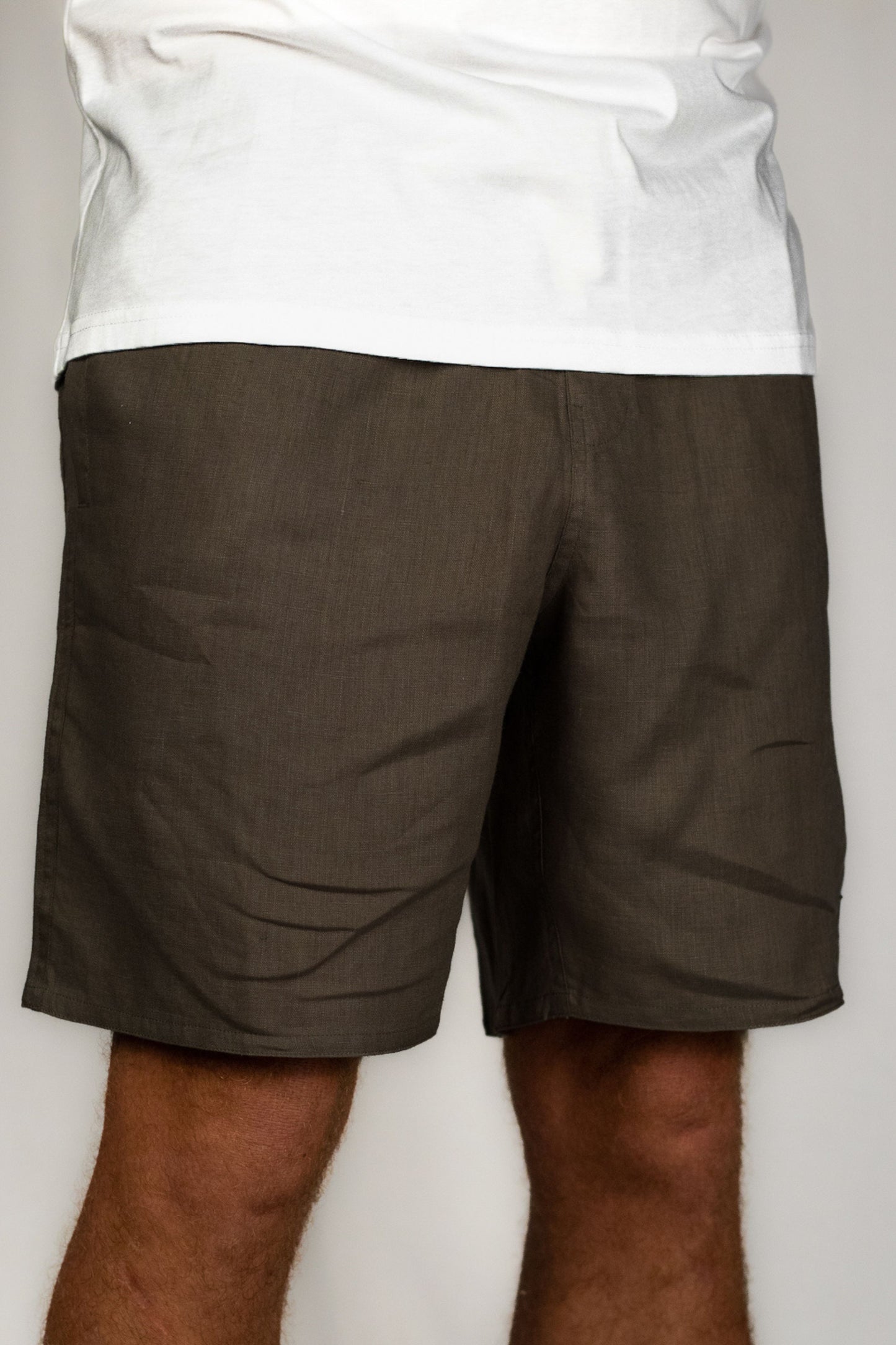 Linen Shorts | Military