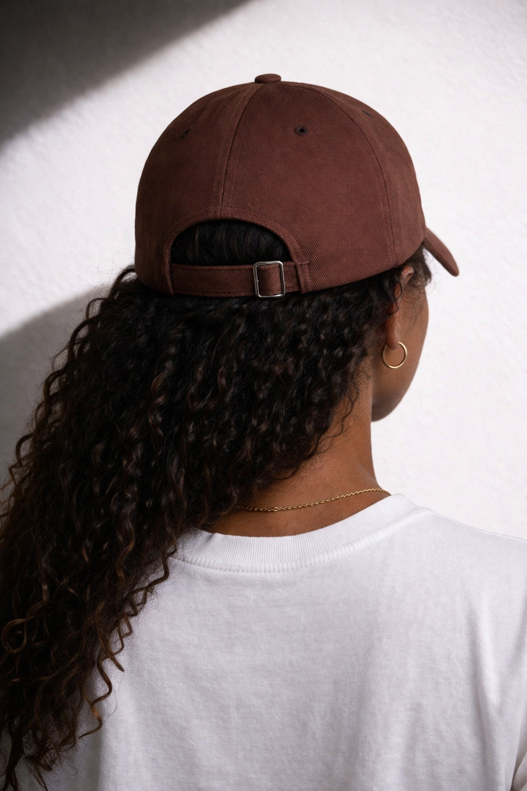 Vegan hat made from cotton twill, front view