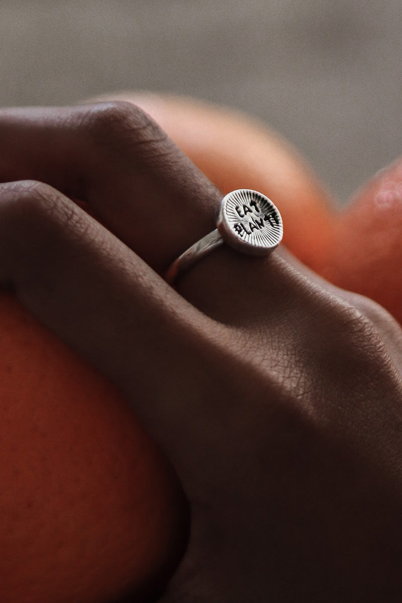 Eat Plants | Silver Ring