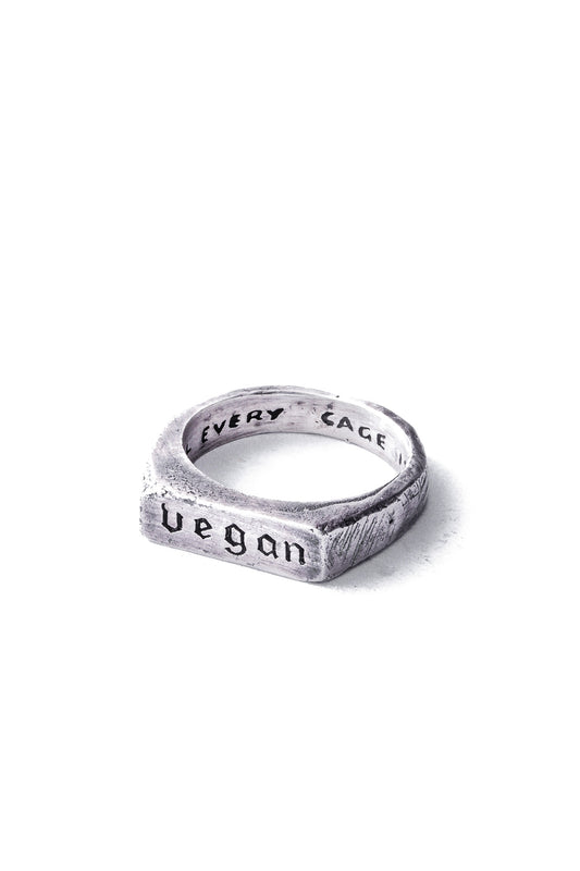 Vegan | Silver Ring