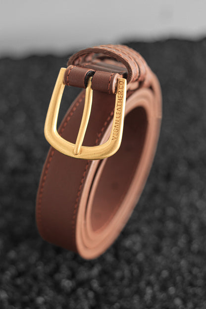 Slim Cactus Belt | Cactus Leather Brown