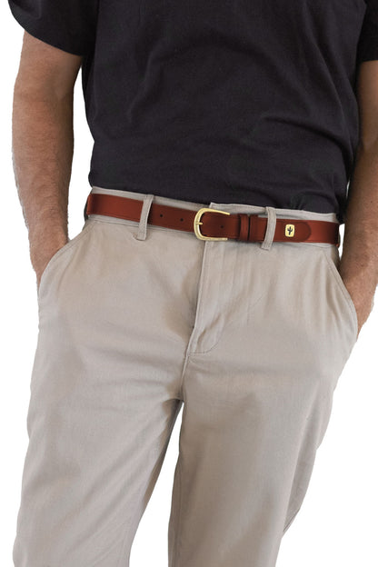 Slim Cactus Belt | Cactus Leather Brown