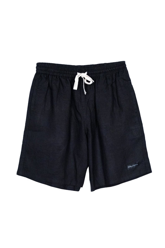 Linen Shorts | Midnight