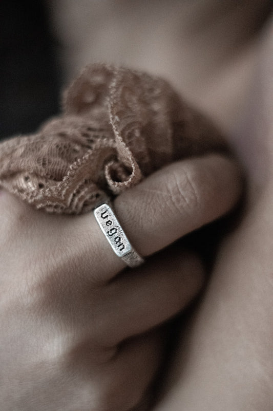 Vegan | Silver Ring