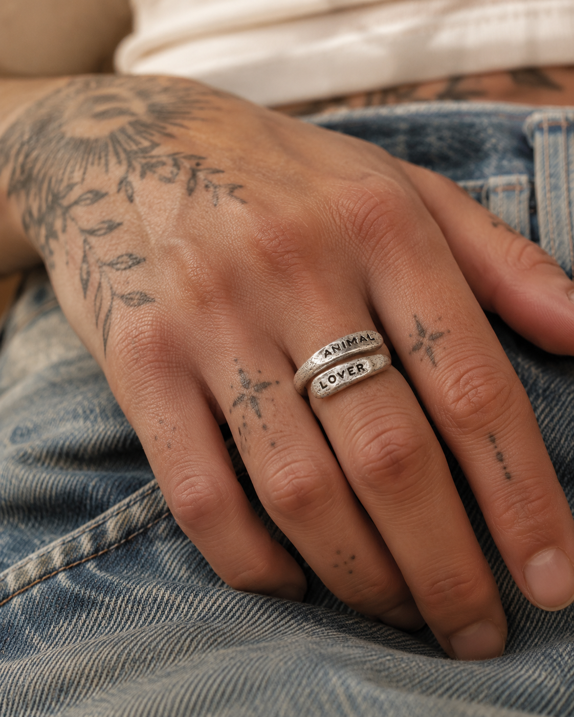 Animal Lover Wrap | Silver Ring