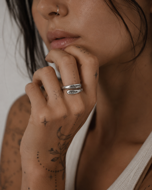 Animal Lover Wrap | Silver Ring