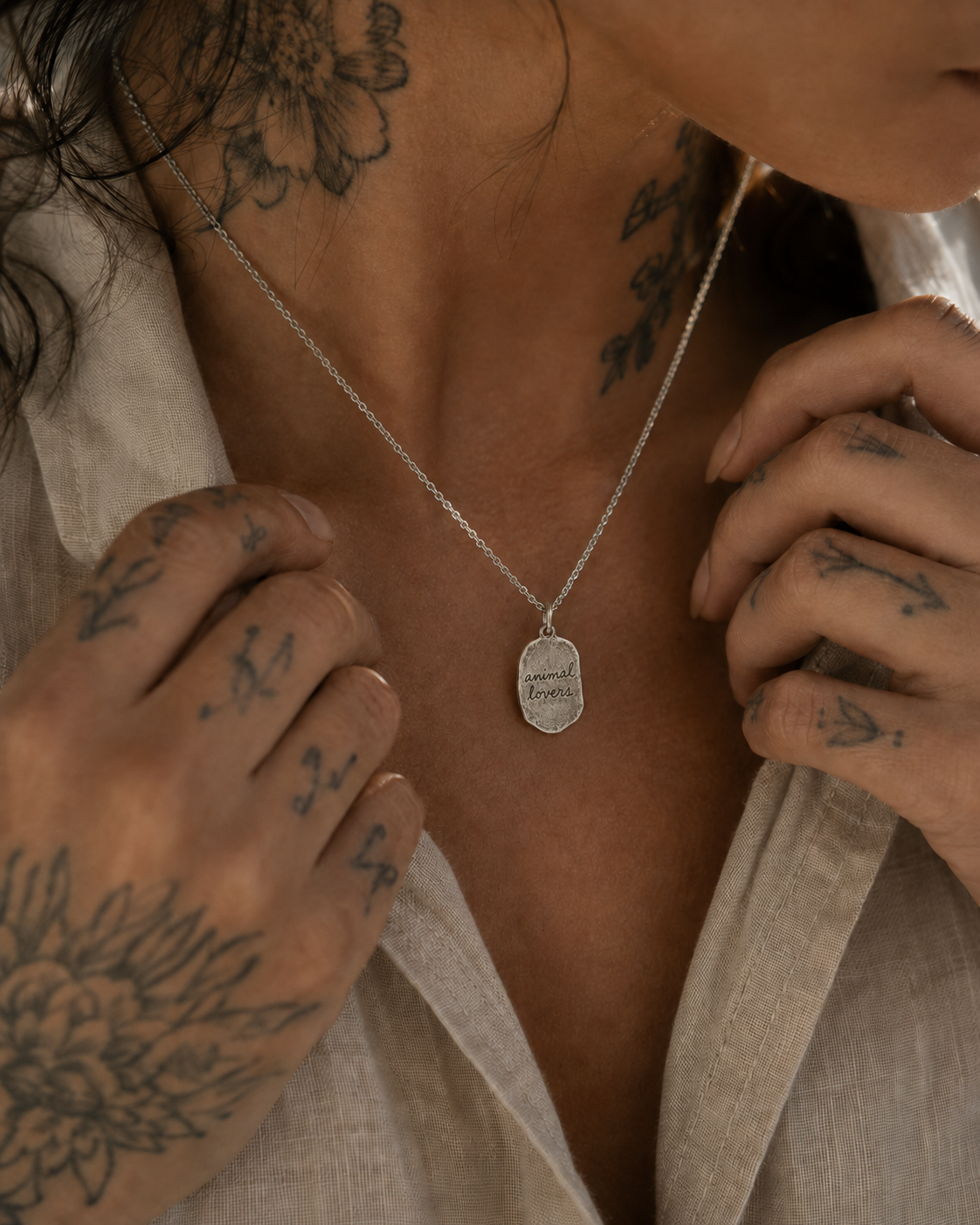 Don't Eat Animals | 925 Silver Necklace
