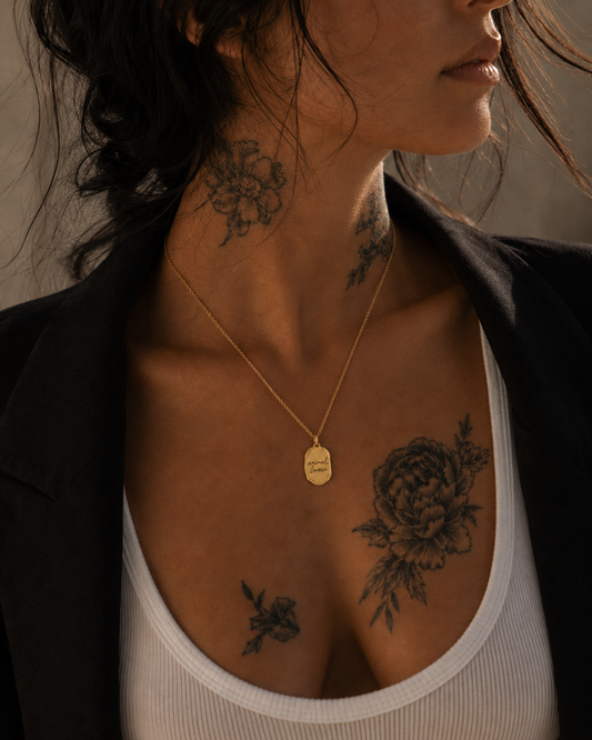 Don't Eat Animals | Gold Necklace