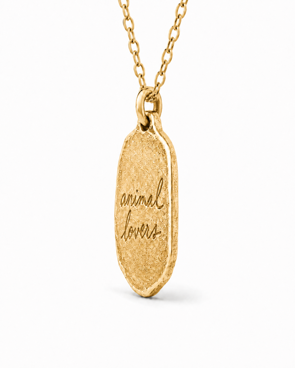 Don't Eat Animals | Gold Necklace