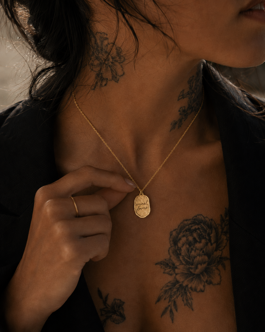 Don't Eat Animals | Gold Necklace