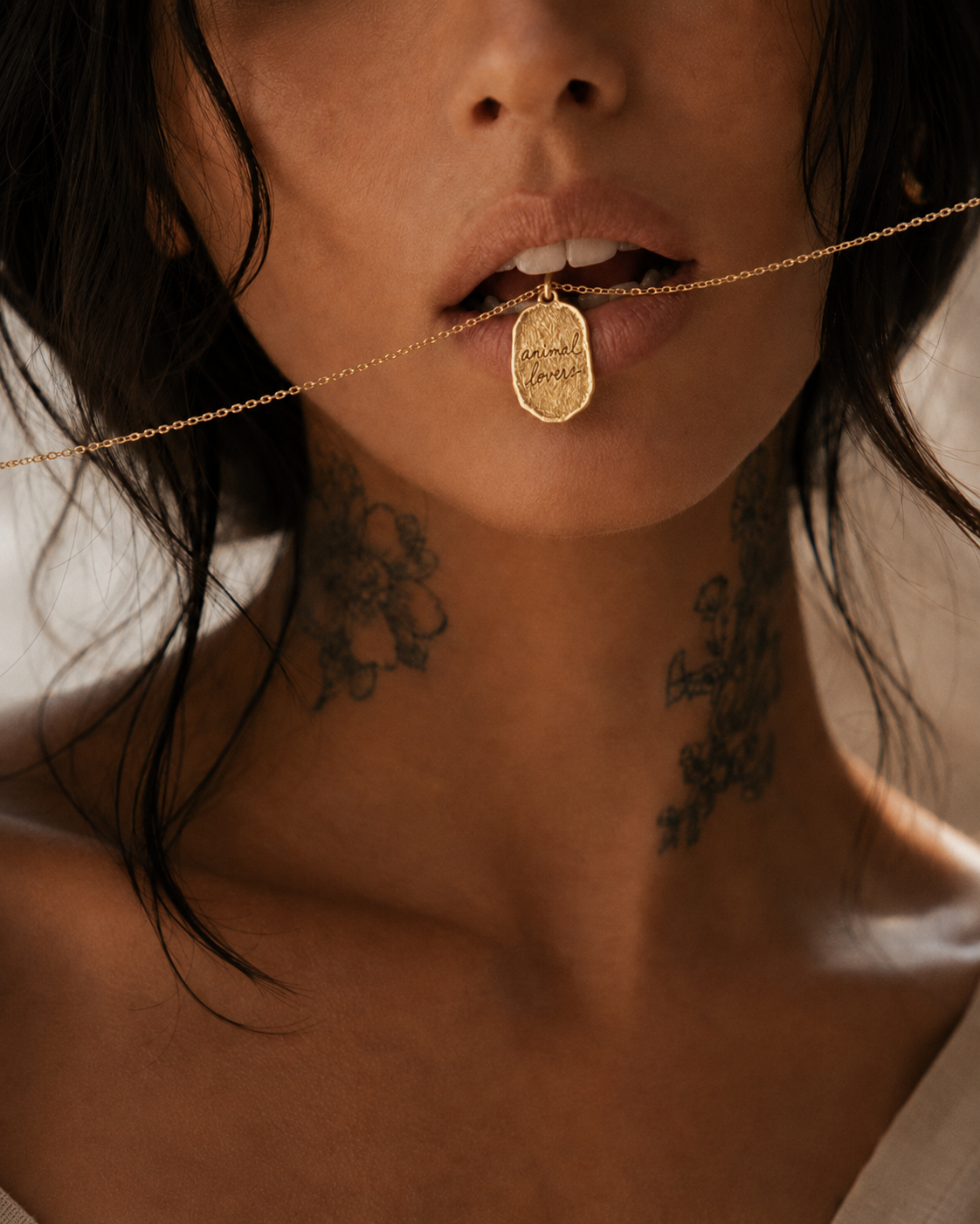 Don't Eat Animals | Gold Necklace