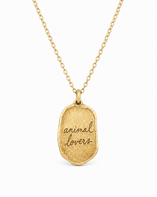 Don't Eat Animals | Gold Necklace