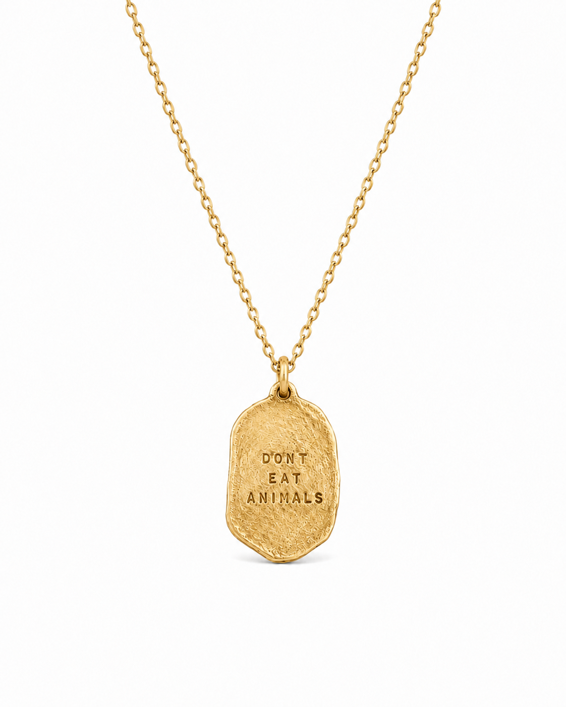Don't Eat Animals | Gold Necklace