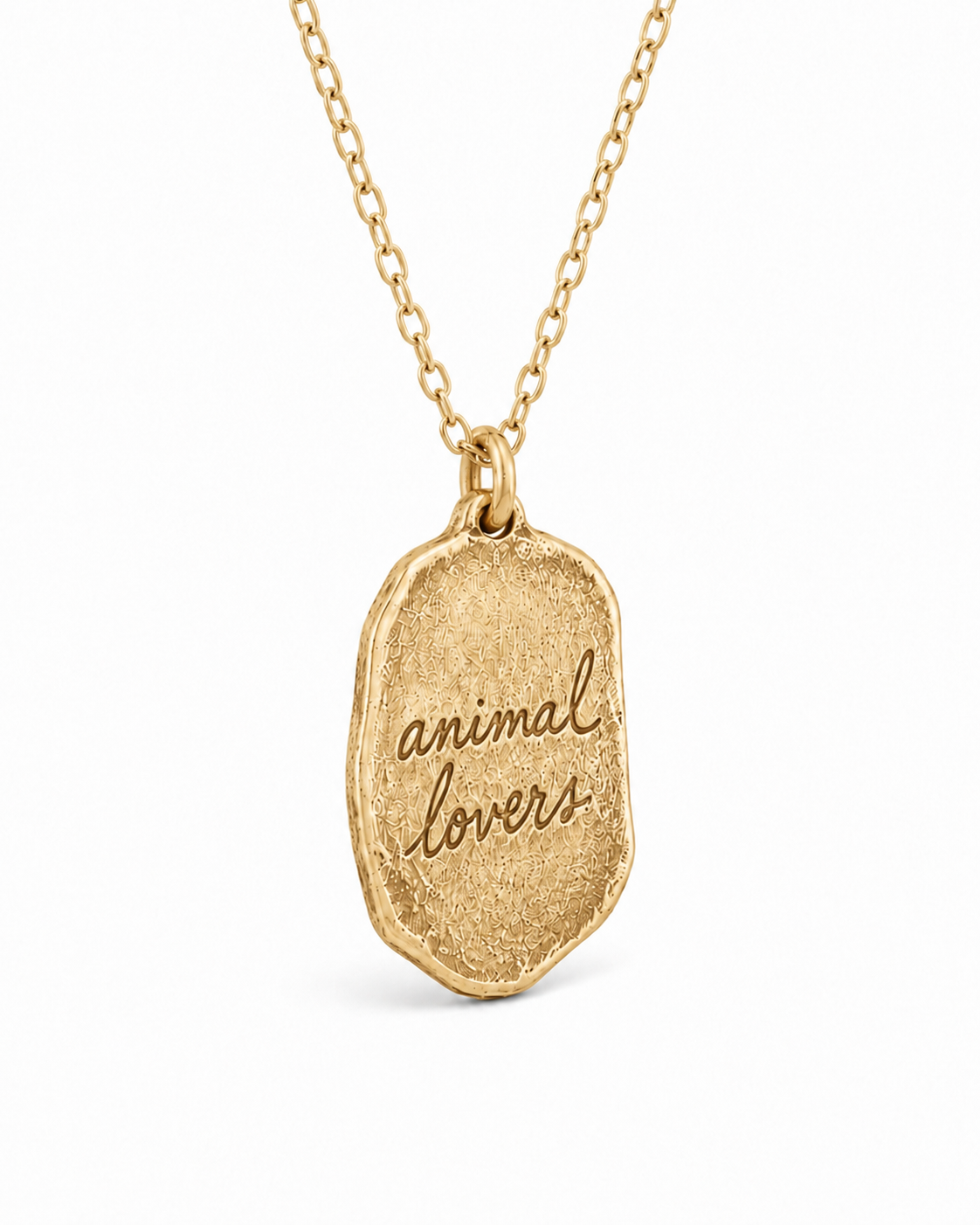 Don't Eat Animals | Gold Necklace