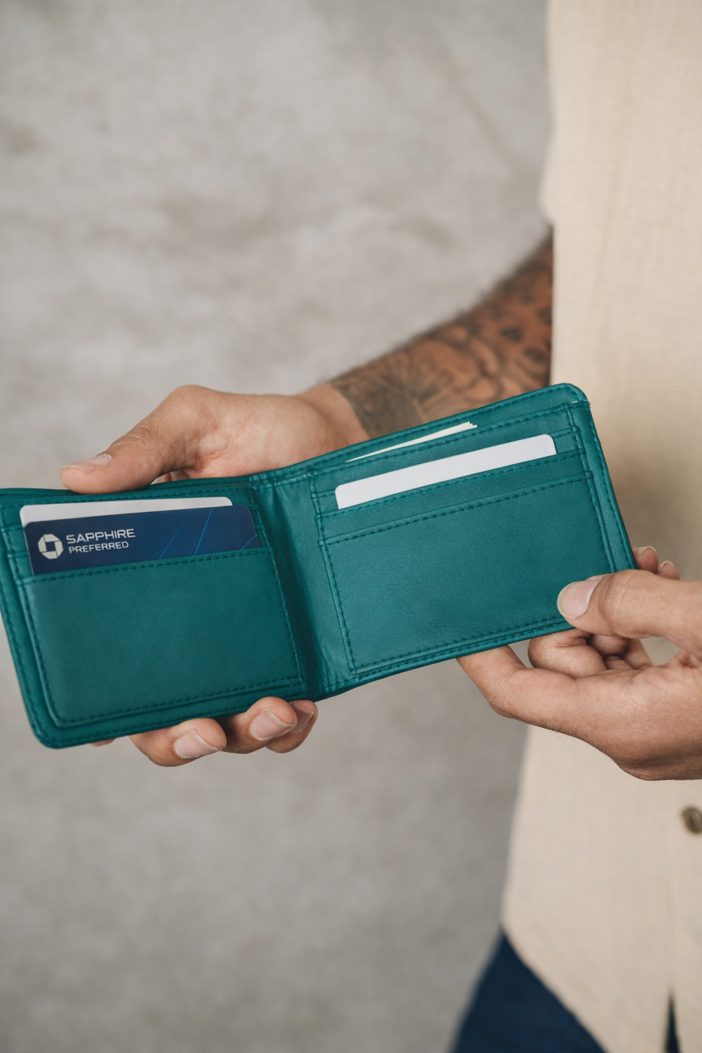 Slim Hendrix | Cactus Leather Teal