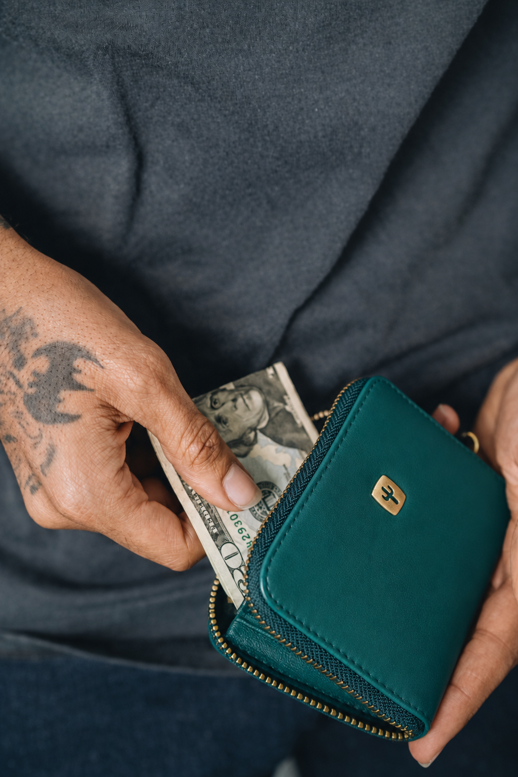 Intention | Cactus Leather Night Teal