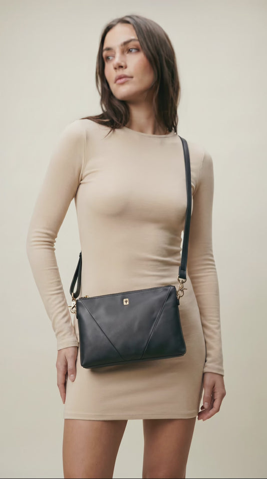Crossbody Clutch | Cactus Leather Night