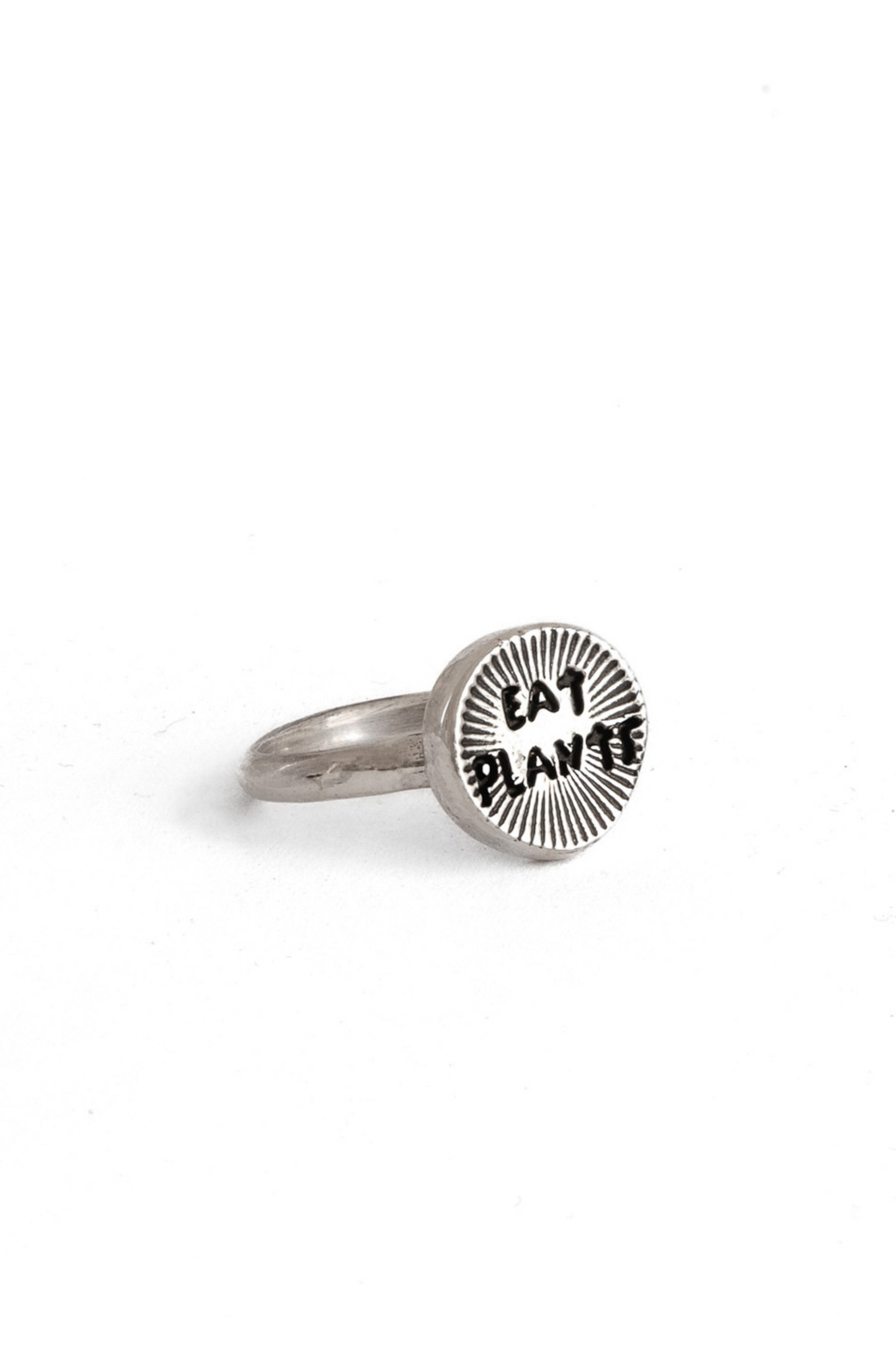 Eat Plants | Silver Ring