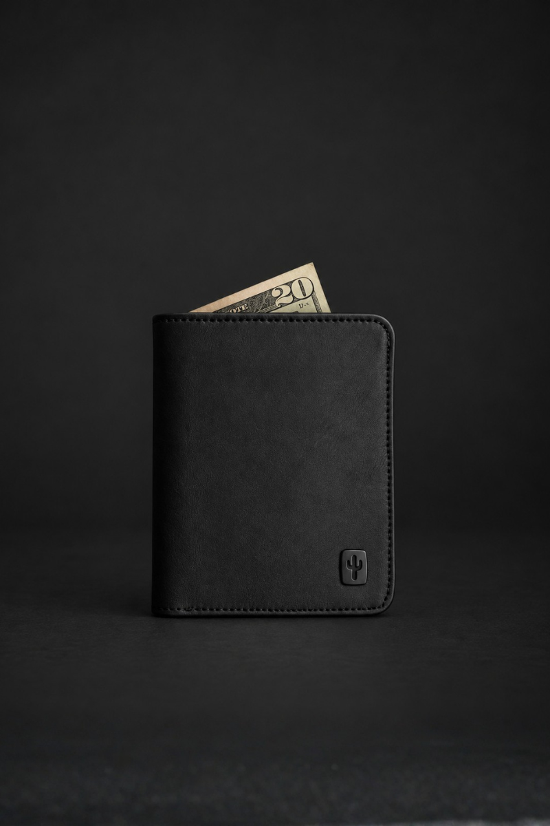Minimalist Cash Noir | Cactus Leather