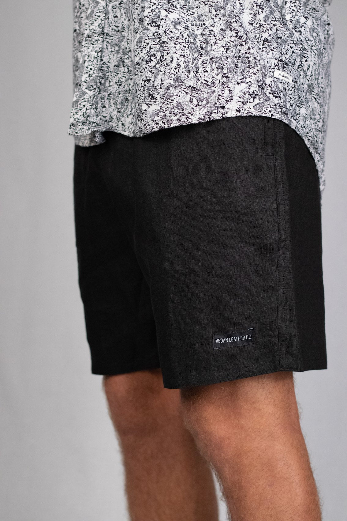 Linen Shorts | Midnight