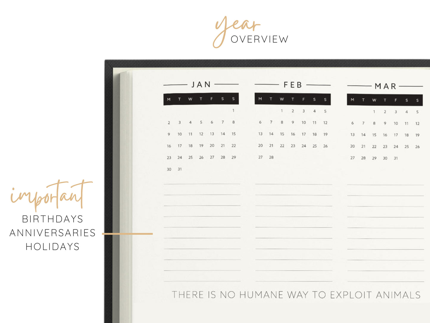 2023 VEGAN DIARY | PLANNER