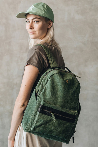 Rebel | Cactus Leather + Canvas Forrest